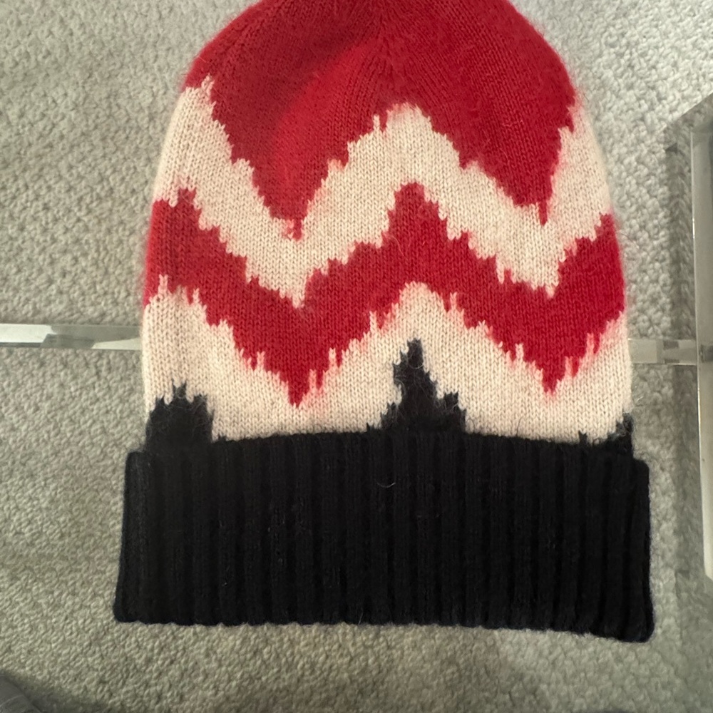 Prada Red and Black Knit Accessory